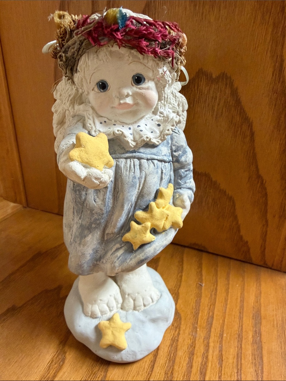 Dreamsicles “Miss Morning Star” #DC141Figurine Holding Yellow Stars - Blue Dress